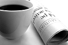 coffee and newspaper